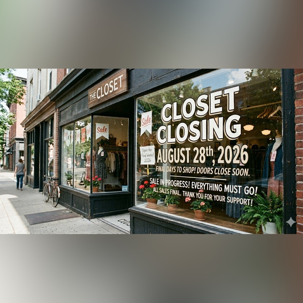 August 28th, 2026! Last day to shop for a while… :)